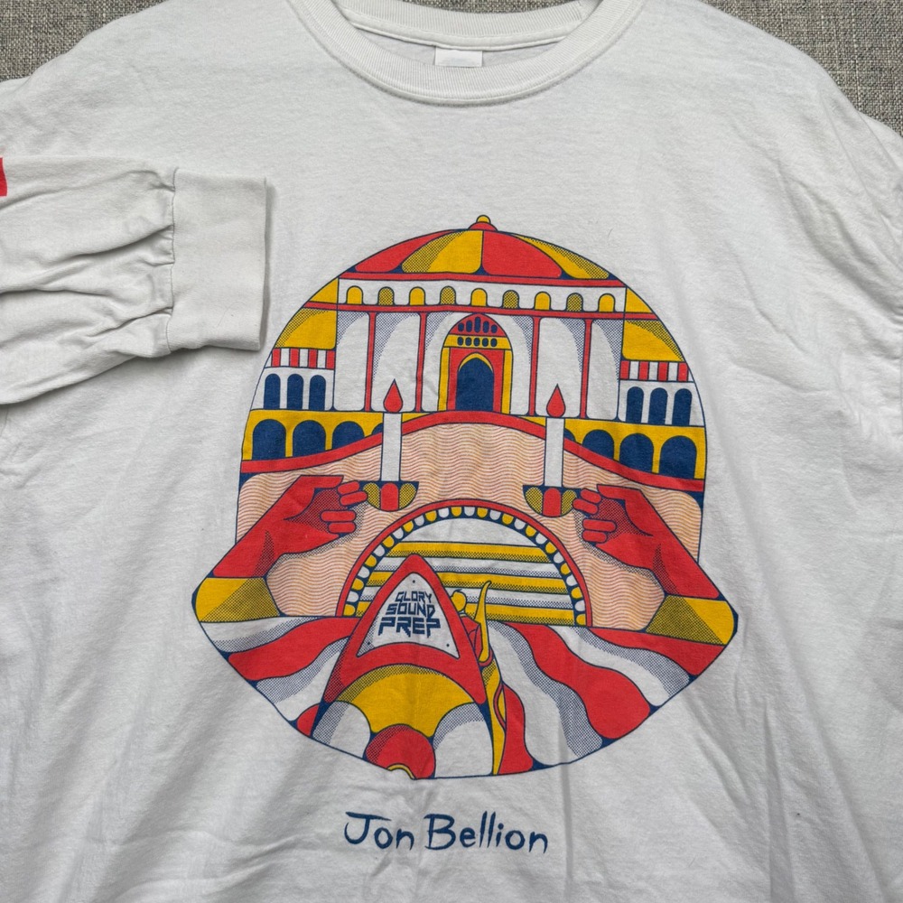 VTG 2018 Jon Bellion Glory Sound Prep Long Sleeve Graphic Concert Shirt Mens XL
